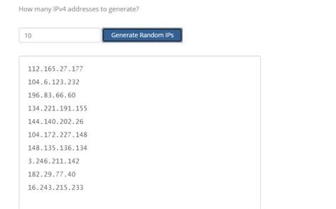 random ip generator canada.